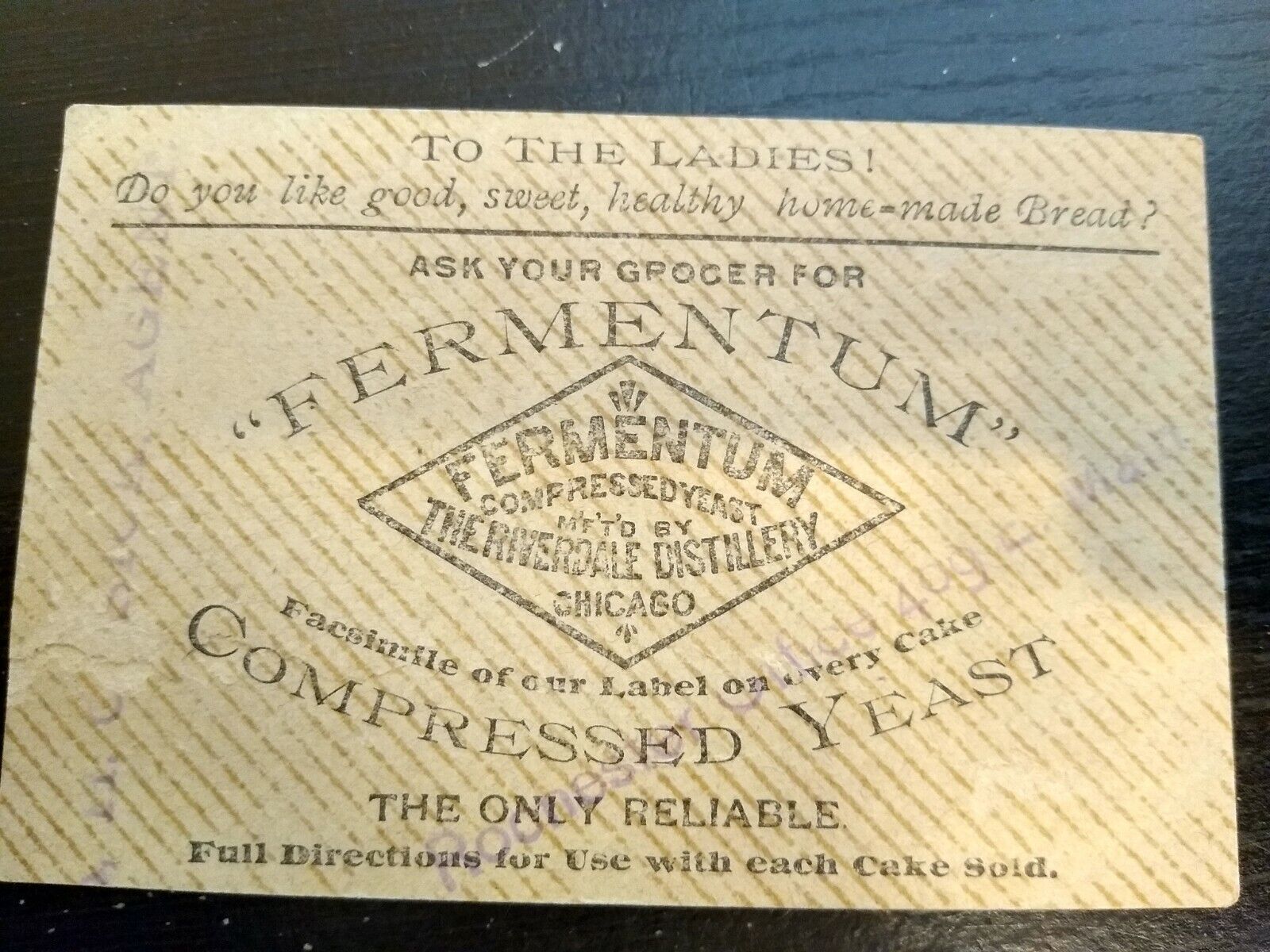 Riverdale Distillery Compressed Yeast Fermentum Card Kit