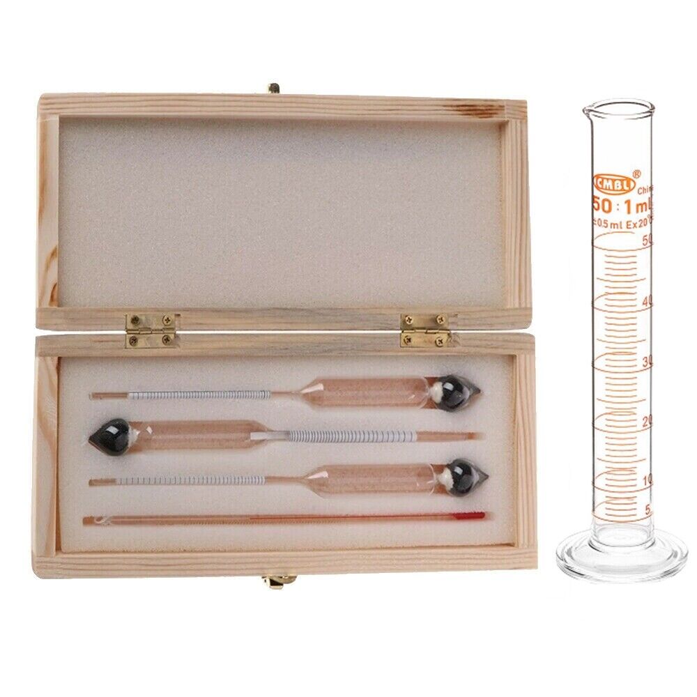 Accurate Alcoholmeter and Hydrometer for Distilling Liquor