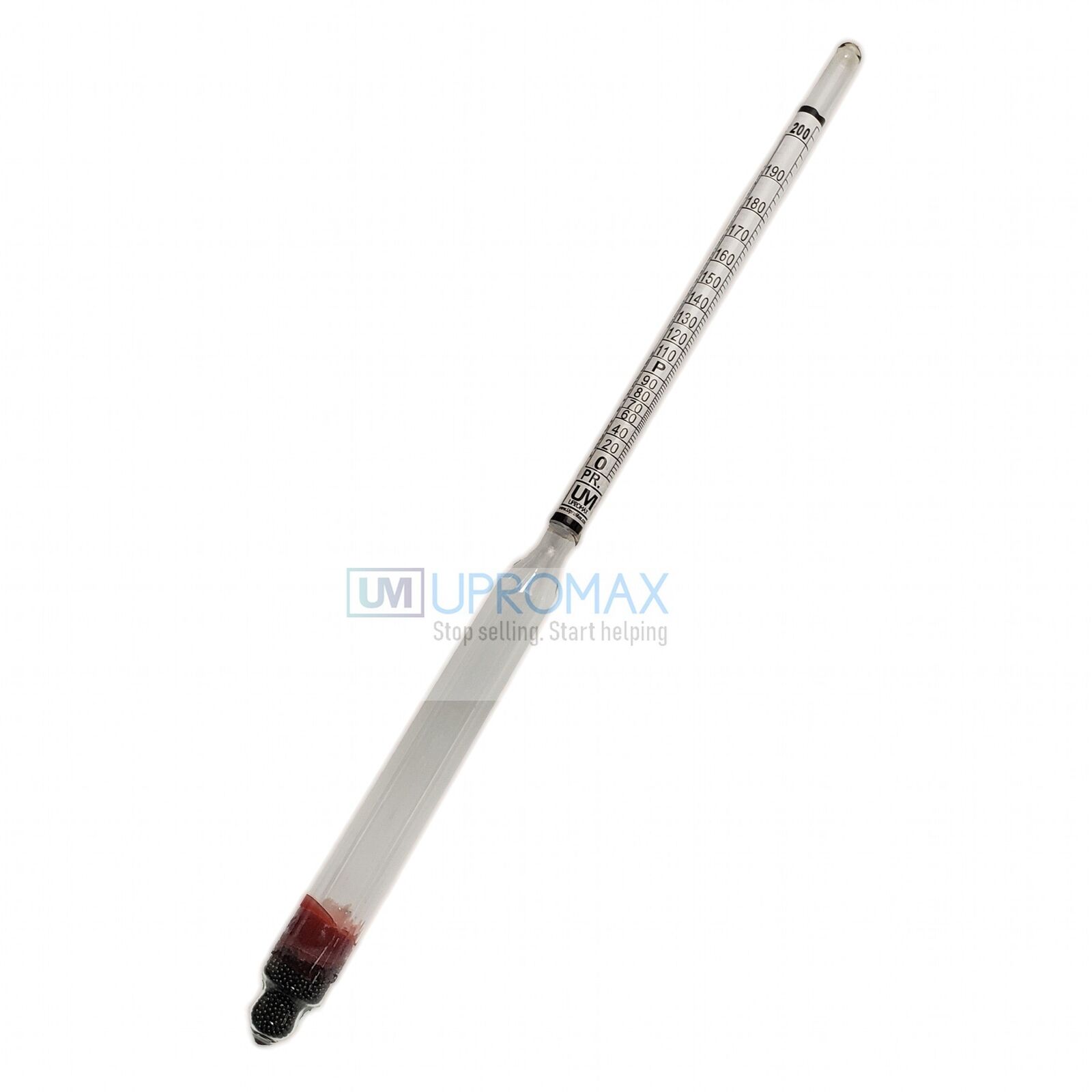 Hydrometer & Tralle Meter: Spirit Scale 0-200%