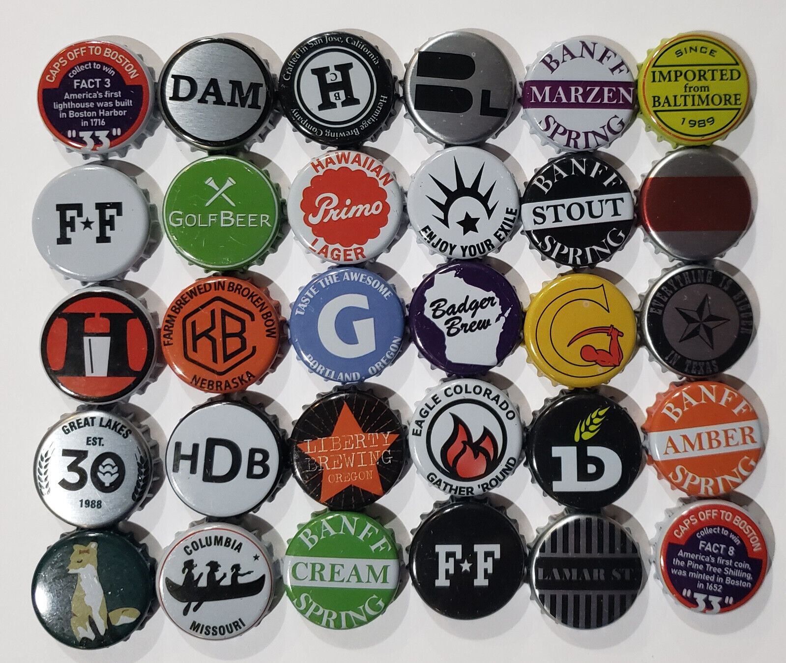 Assorted Beer Bottle Caps Set - 500 Caps