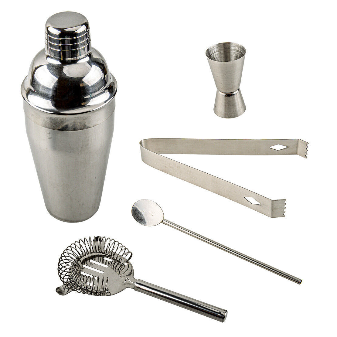 Stainless Steel Cocktail Mixer Set: Bartender Kit