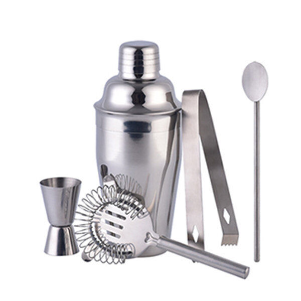 Stainless Steel Cocktail Mixer Set: Bartender Kit