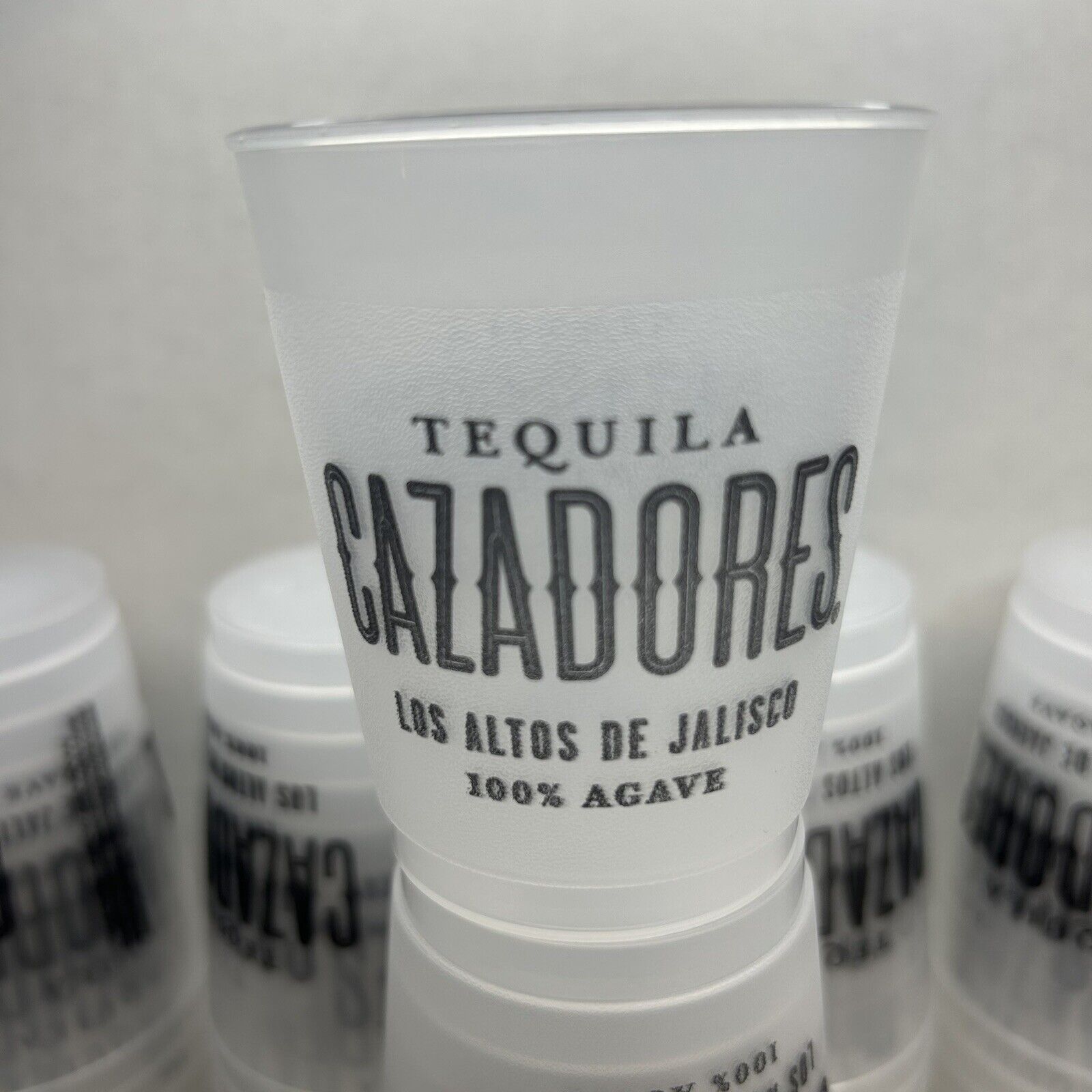 Cazadores Tequila Frosted 5oz Plastic Sampling Kit - 25 Pack