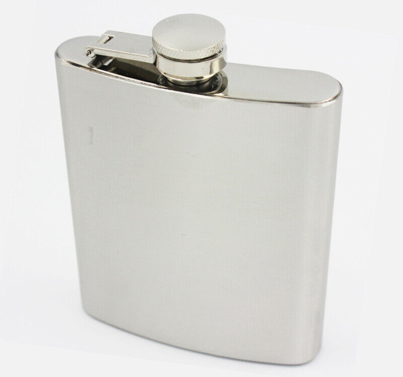 Stainless Steel Pocket Flask with Funnel - 190ml