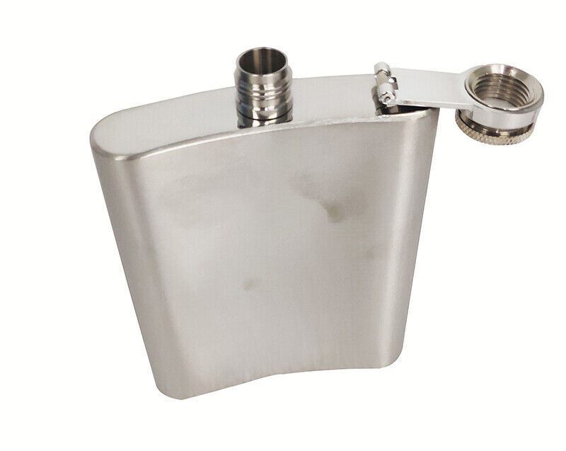 Stainless Steel Pocket Flask with Funnel - 190ml