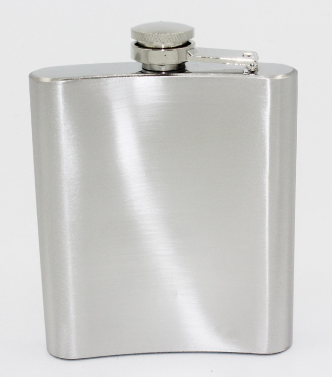Stainless Steel Pocket Flask with Funnel - 190ml