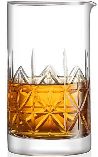 Cocktail Mixing Glass - 24oz Crystal Martini Stirrer