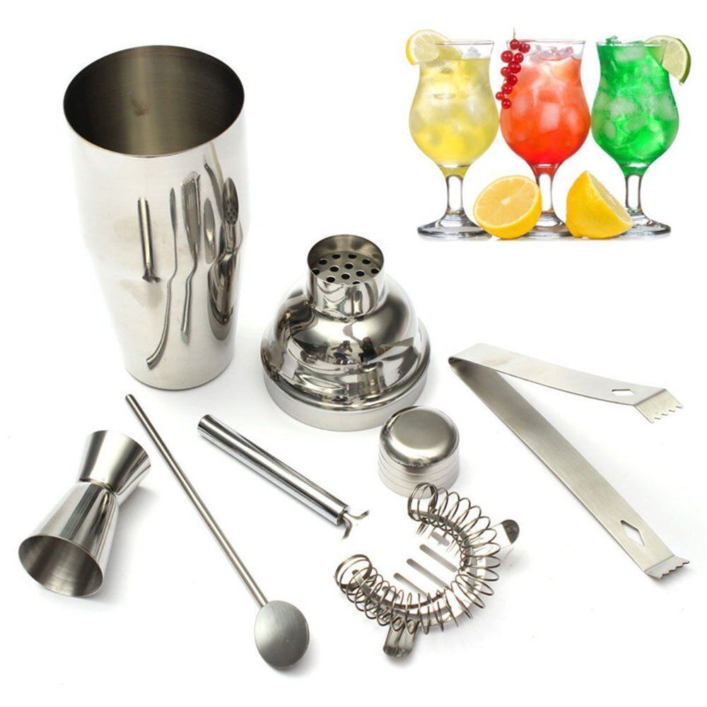 Stainless Steel Cocktail Shaker Set for Bartenders