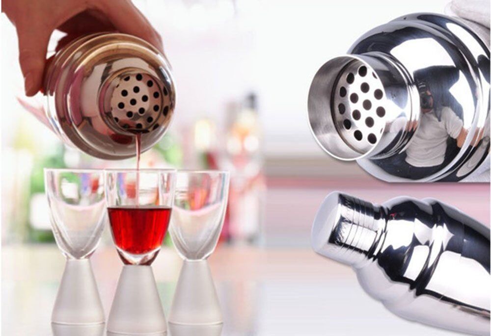 Stainless Steel Cocktail Shaker Set for Bartenders