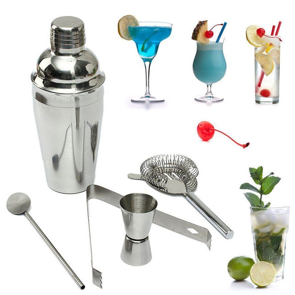Stainless Steel Cocktail Shaker Set for Bartenders