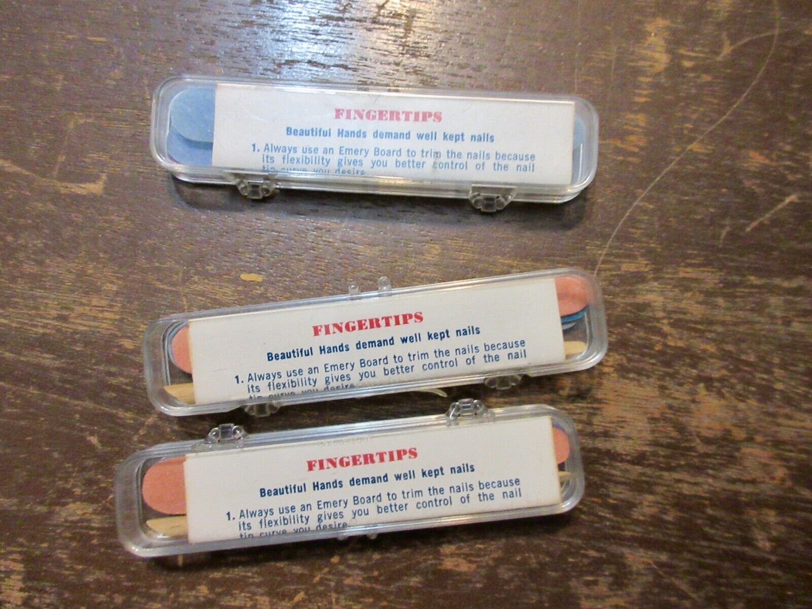 Vintage Kessler Whiskey Promotional Finger Nail Kits (3)