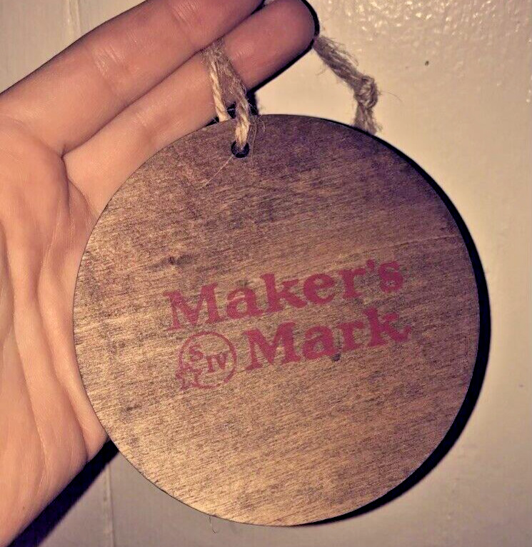 3 Marker's Mark Whiskey Wooden Ornaments
