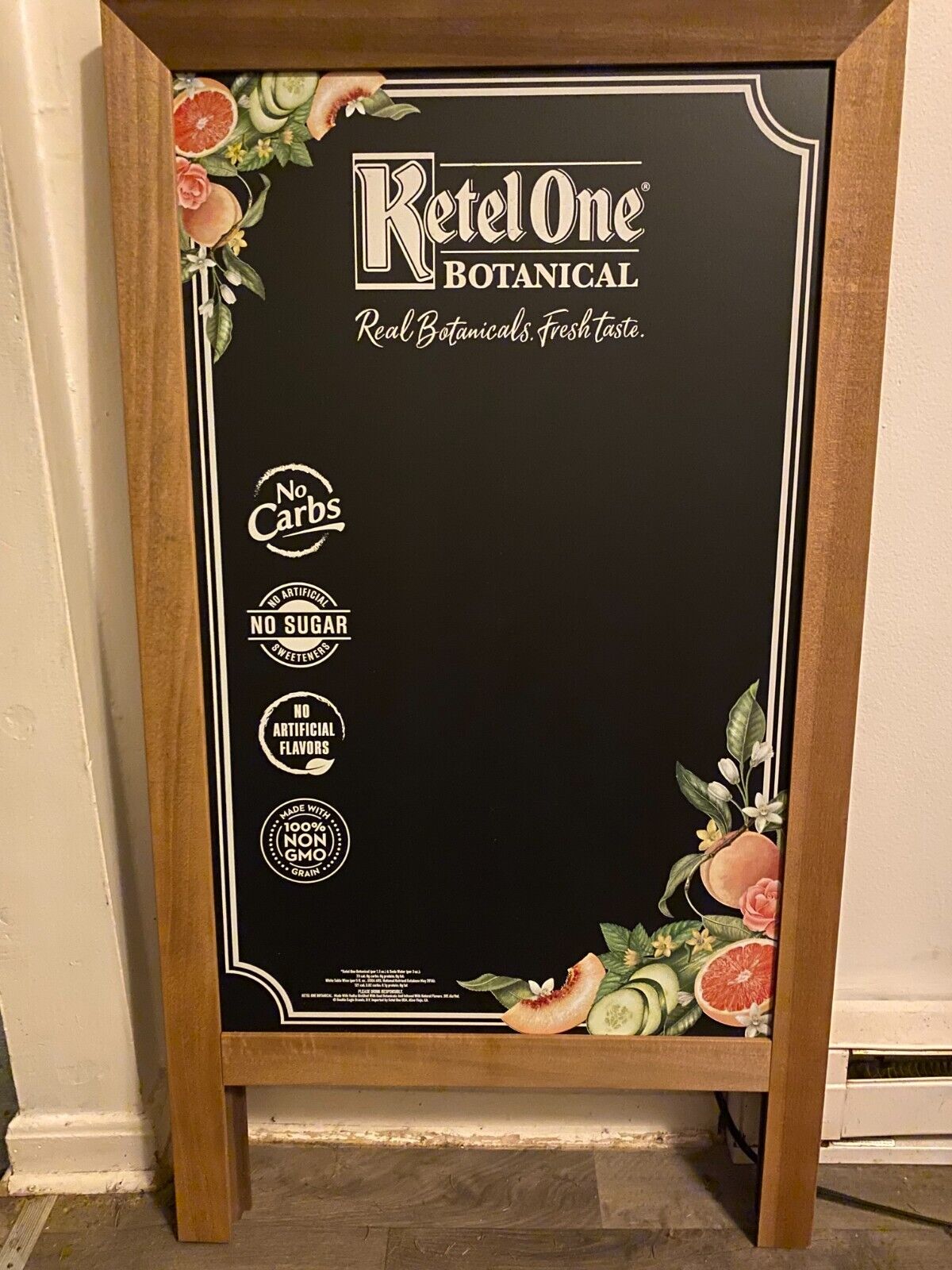 Ketel One Botanical Vodka Chalk Board Kit