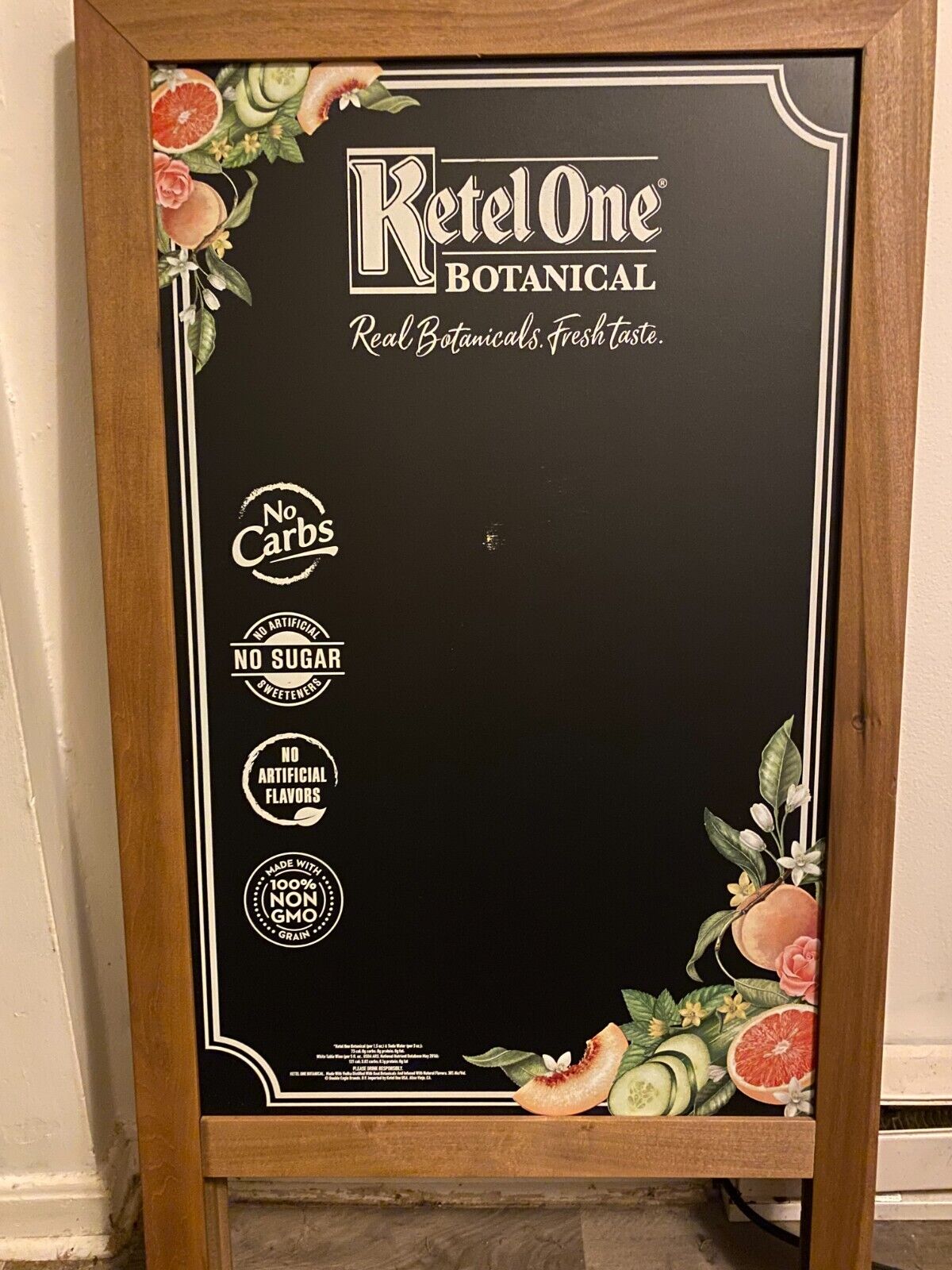 Ketel One Botanical Vodka Chalk Board Kit