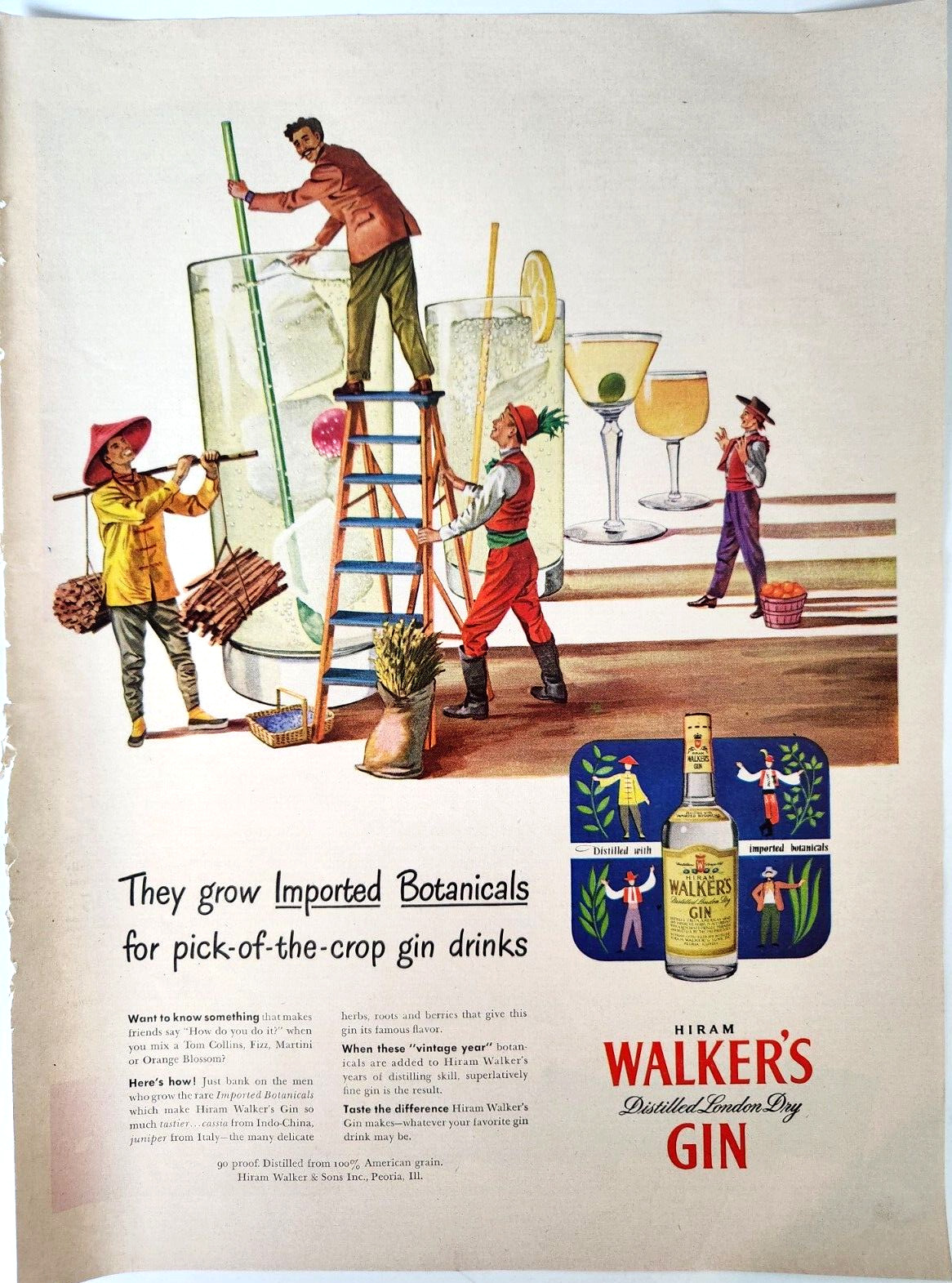 1953 Vintage Distilled London Dry Gin by Hiram Walker