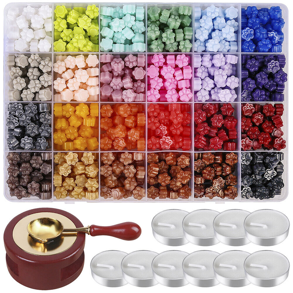 Wax Seal Kit - Beads, Spoon, Warmer, Candle