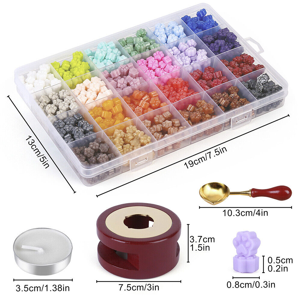 Wax Seal Kit - Beads, Spoon, Warmer, Candle