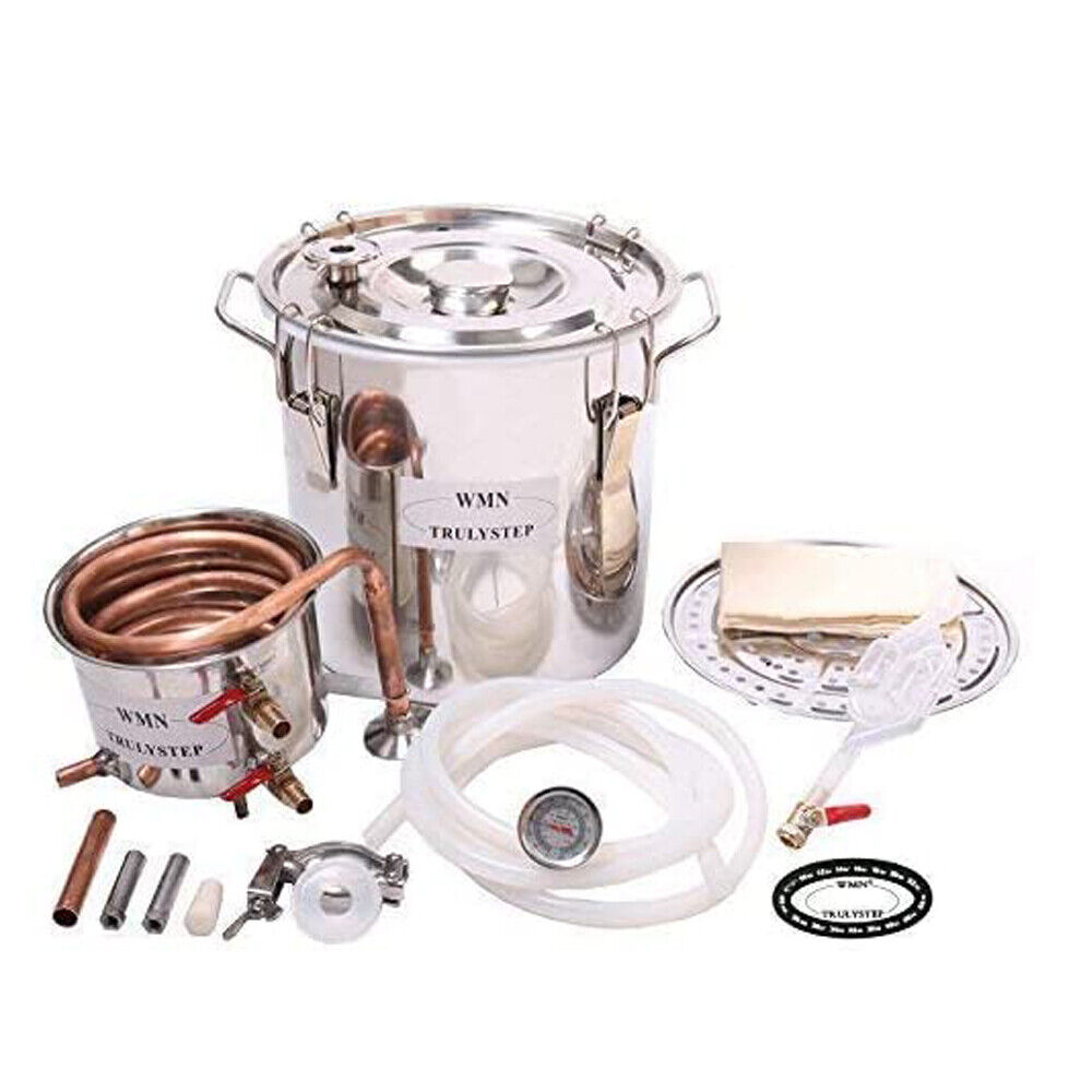 2-Gal Alcohol Distiller Moonshine Still Water Wine Brewing