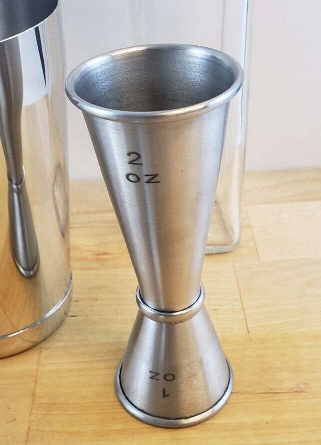 Japanese Style Cocktail Bar Shot Measuring Jigger 1 oz. X 2 oz