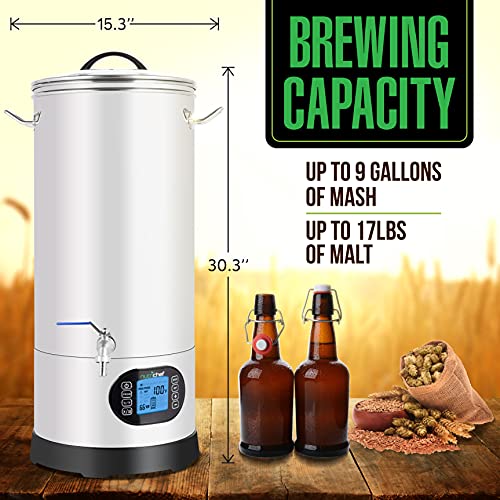 NutriChef Mash & Boil Home Beer Brewing Kit