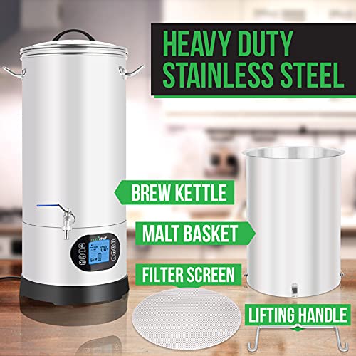 NutriChef Mash & Boil Home Beer Brewing Kit