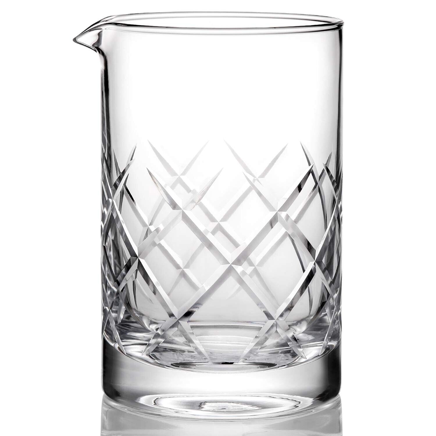HIWARE 24 Oz Seamless Crystal Cocktail Mixing Glass