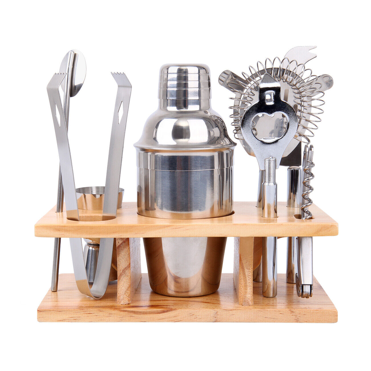 8PC Stainless Steel Cocktail Shaker Martini Bar Set