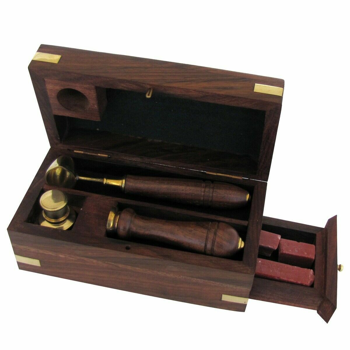Brass Wax Seal Kit with Vintage Charm