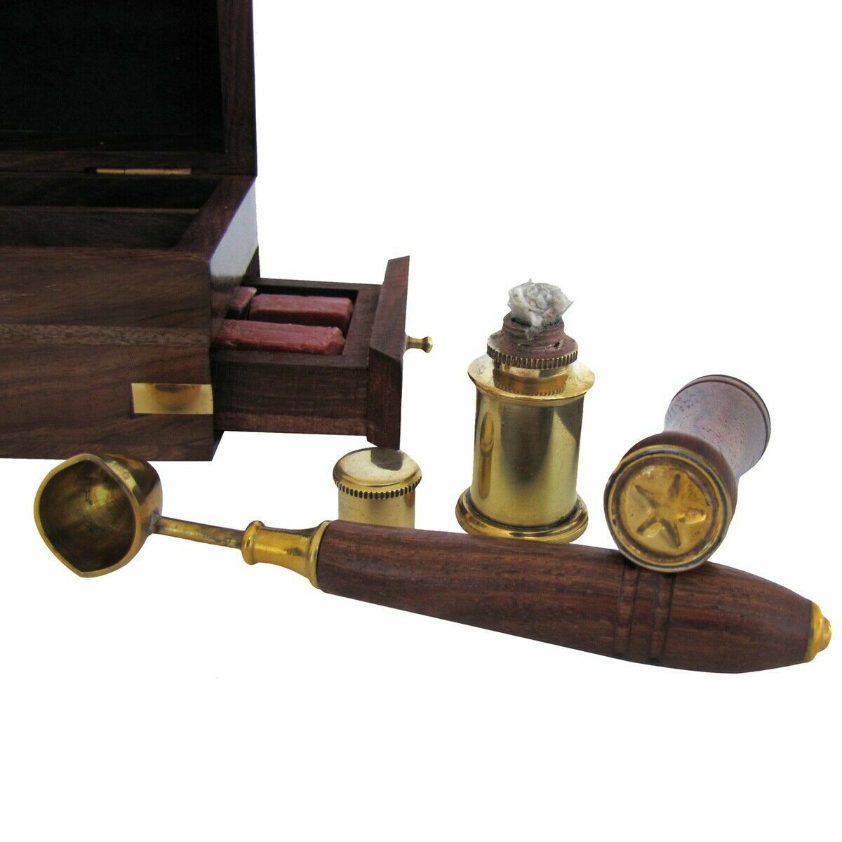 Brass Wax Seal Kit with Vintage Charm