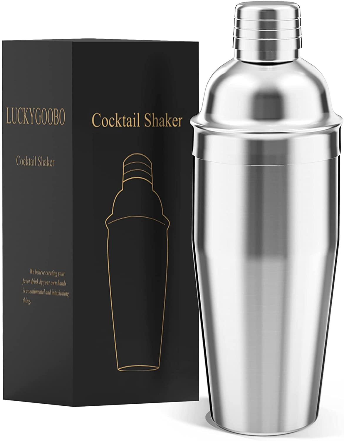 Professional 24 Oz Martini Cocktail Shaker with Strainer