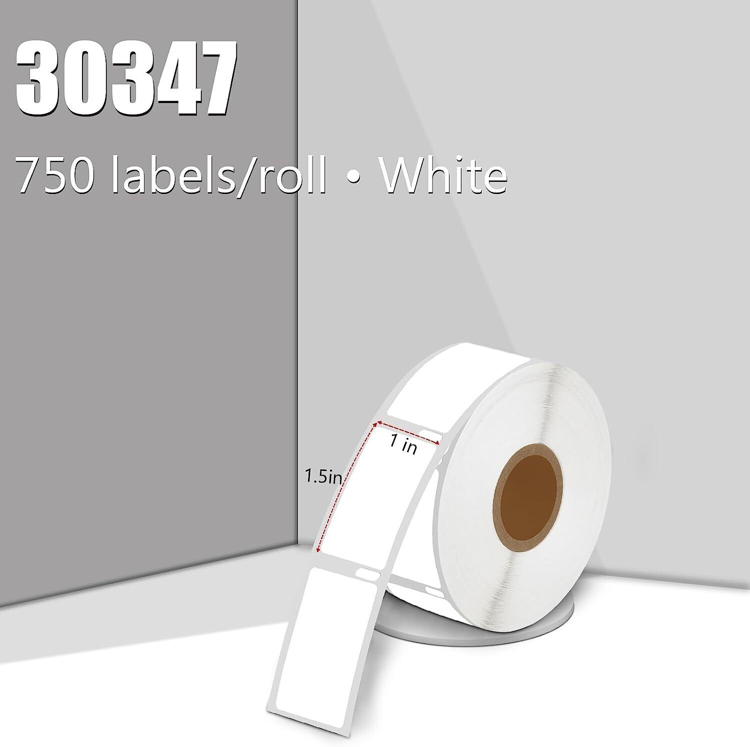 1" x 1.5" Thermal Labels with Strong Permanent Adhesive