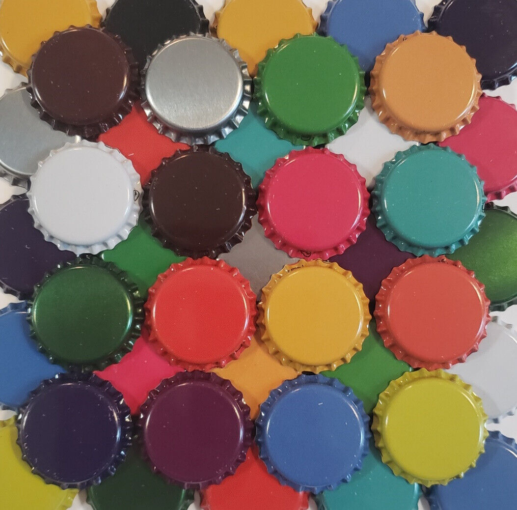 Assorted Colored Beer Bottle Caps for Homebrewing