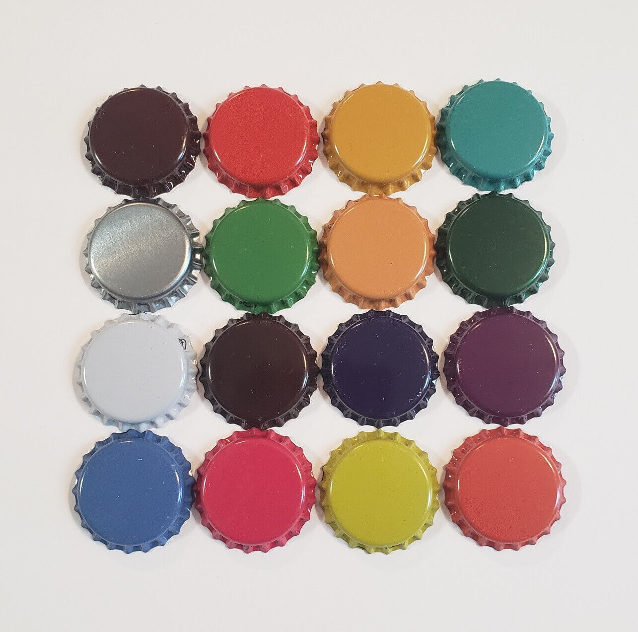 Assorted Colored Beer Bottle Caps for Homebrewing