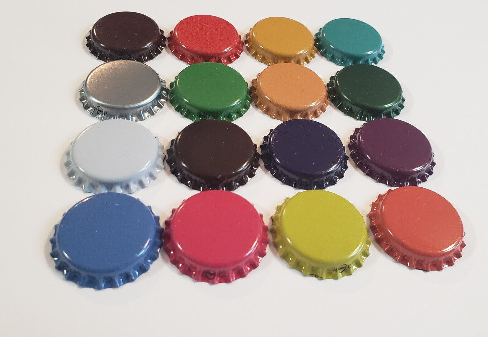 Assorted Colored Beer Bottle Caps for Homebrewing