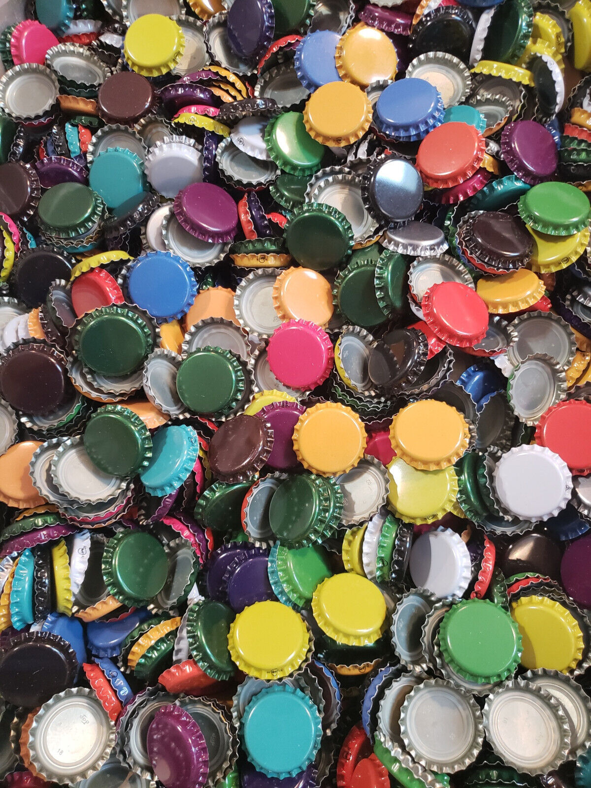 Assorted Colored Beer Bottle Caps for Homebrewing