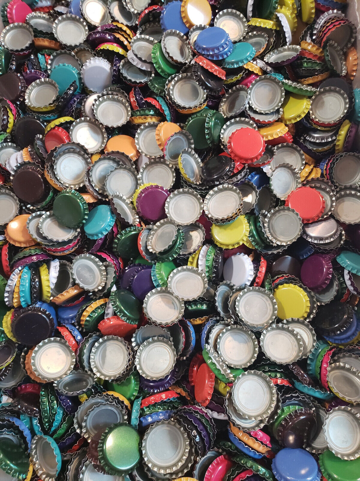 Assorted Colored Beer Bottle Caps for Homebrewing
