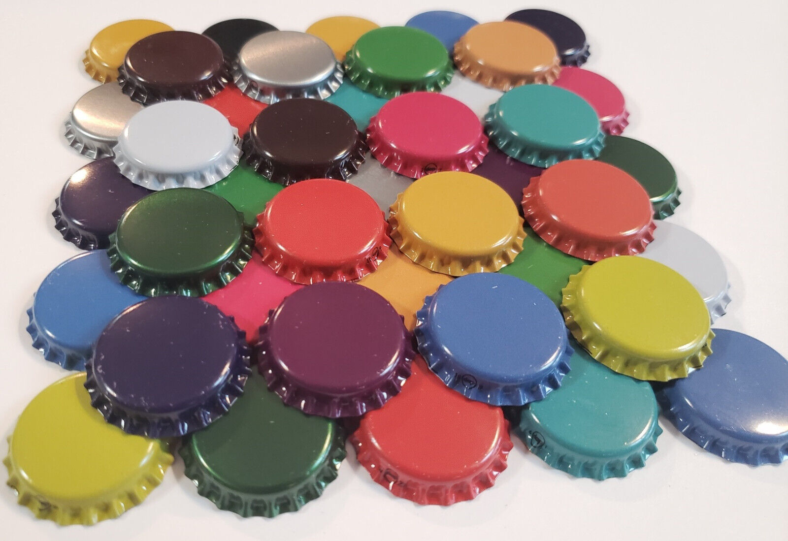Assorted Colored Beer Bottle Caps for Homebrewing