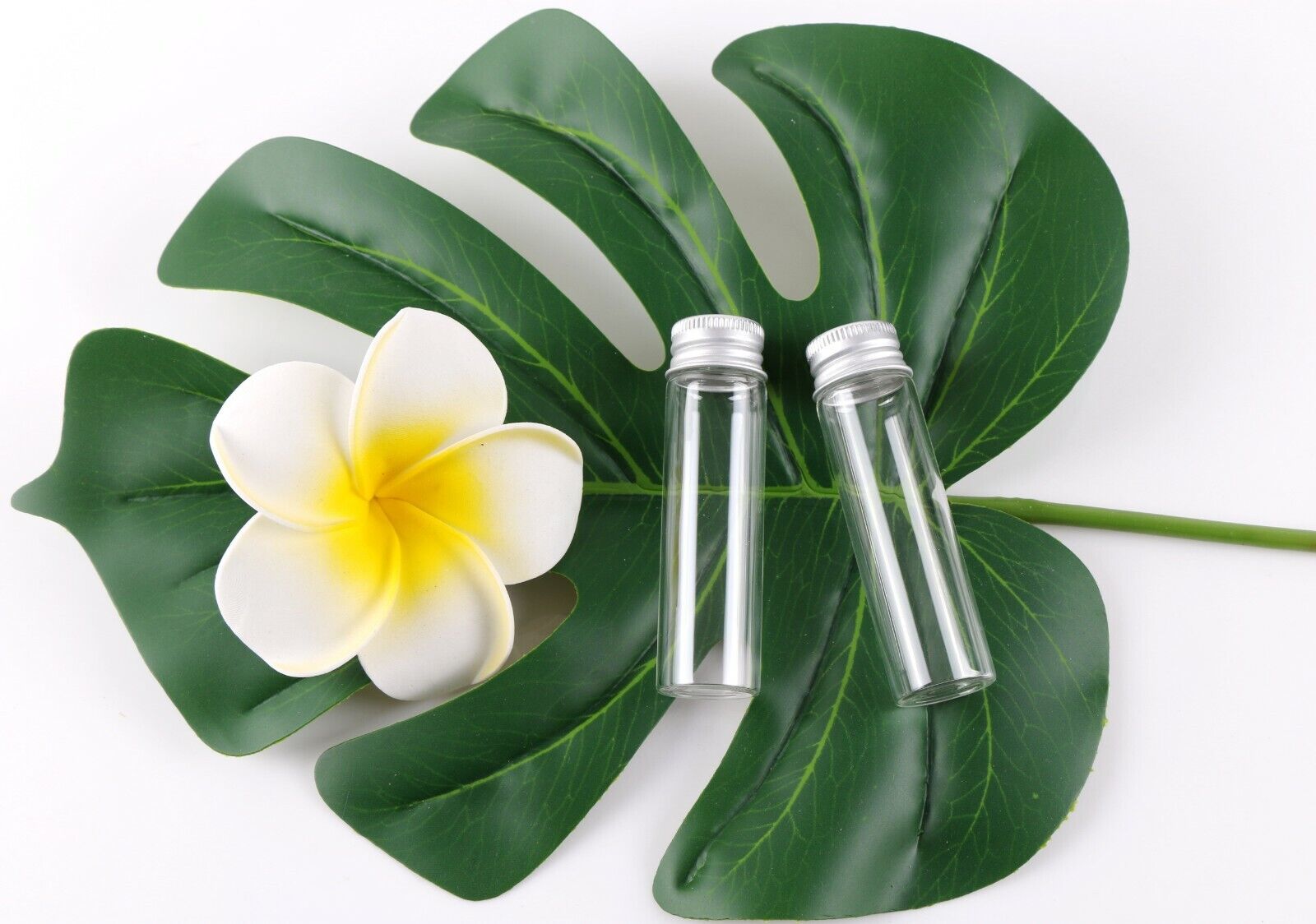 Small Glass Bottles with Aluminum Screw Cap Lids