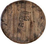 Whiskey Barrel Head Distillery Bar Sign Decor