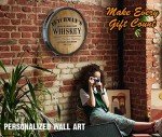 Personalized 21-Inch Whiskey Barrel Head Sign