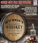 Personalized 21-Inch Whiskey Barrel Head Sign