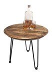 WhiskeyMade Bourbon Barrel Head Side Table