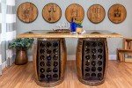 Whiskey Barrel Head Distillery Bar Sign Decor
