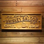 Personalized Whiskey Saloon Wood Engraved Sign