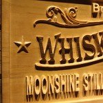 Personalized Whiskey Saloon Wood Engraved Sign