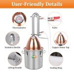 YUEWO 2GAL Stainless Steel Distillery Kit