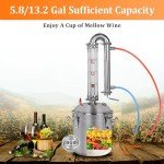 YUEWO Stainless Steel Distillery Kit for Home Brewing