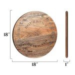 Engraved Bourbon Distillery Wood Sign for Home Bar