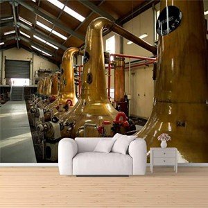 Scottish Whiskey Distillery Peel & Stick Wallpaper