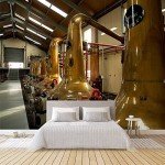 Scottish Whiskey Distillery Peel & Stick Wallpaper